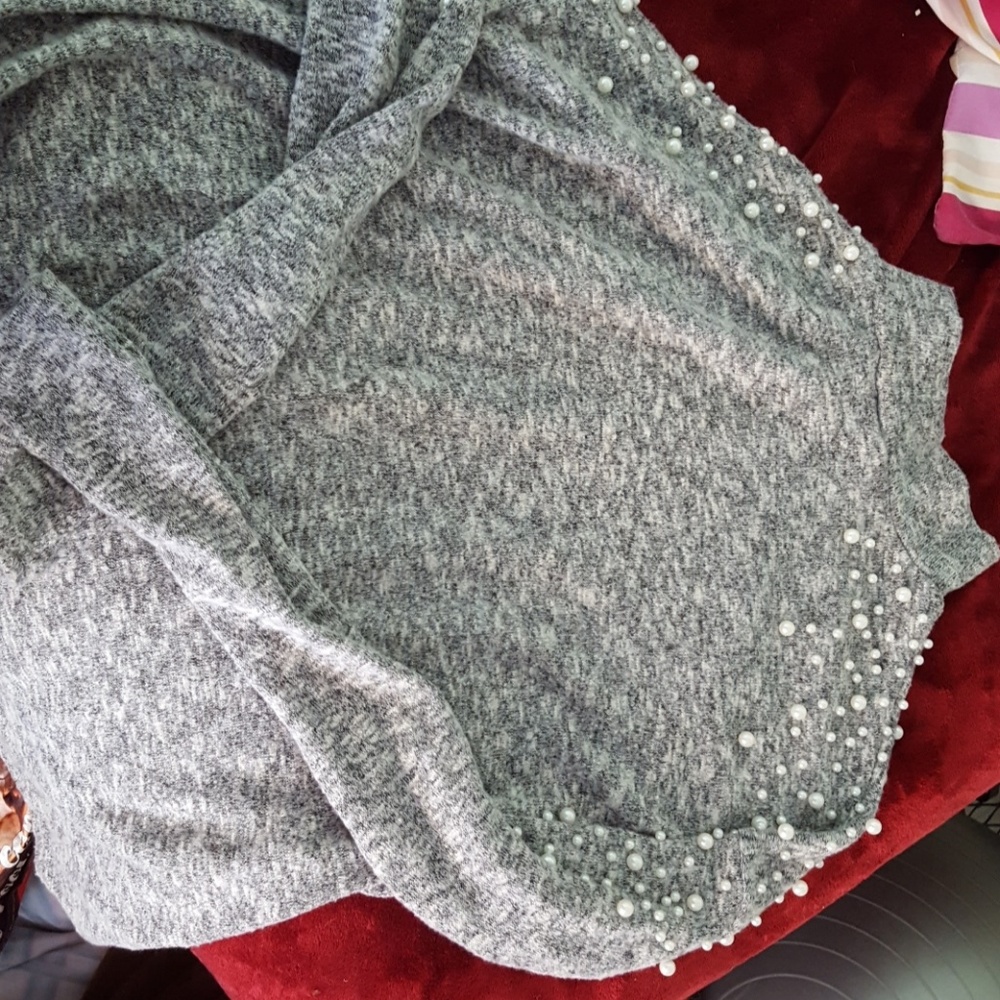 Pearl mockneck sweater H&M